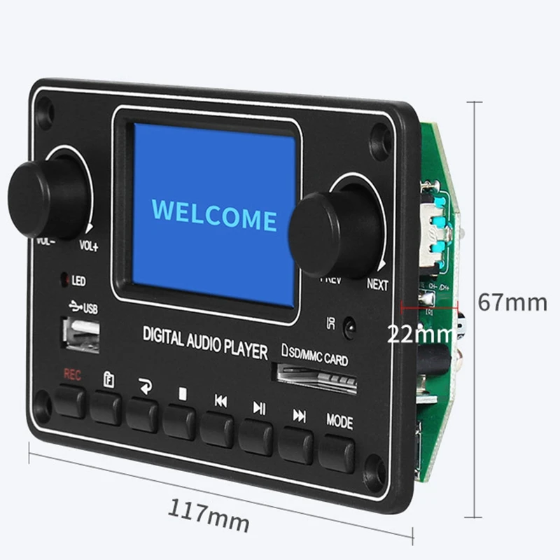 

TDM157 MP3 Player Decoder Board High Quality Digital Audio Player USB SD BT Music Player Module