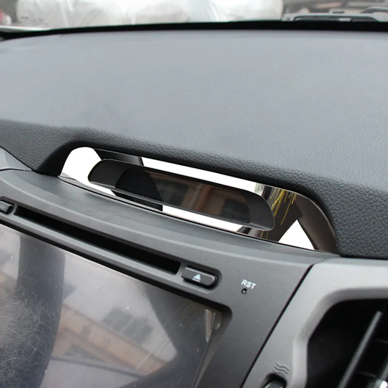 Интерьерный дисплей времени ободок украшение наклейка для KIA SPORTAGE R 2011 2012 2013 2014 2015
