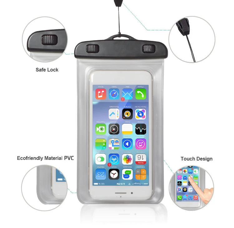 

New Trending Summer Hot Outdoor Product PVC Universal Waterproof Phone Case with Armband smartphone bag water proof phone case