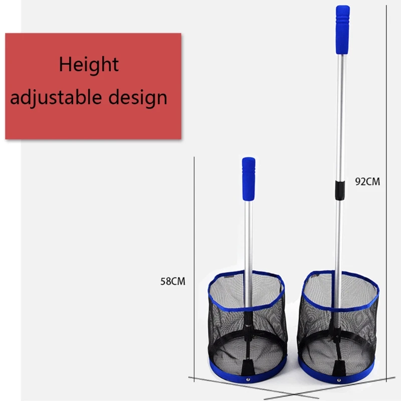 

Pingpong Ball Retriever Container Training Tool Ball Pick Up Net Bag Table Tennis Picker