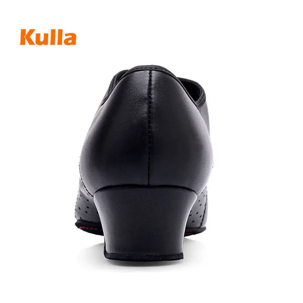 

Children Latin Dance Shoes Adult Child 4cm Square Practice Shoes Size 26-40 Soft Sole Men Boy Tango Salsa Ballroom Dance Shoes