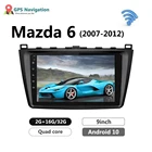 Автомагнитола 2 din на Android 10,0 для Mazda 6, 2 GH 2007-2012, мультимедийный видеоплеер, навигация GPS, BT, сенсорный экран, без dvd