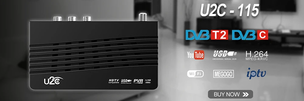 U2C DVB T2 Мини ТВ палка Youtube HDMI Wifi PVR H.264 1080P простая, чем Android цифровая тв приставка DVB-T2 тюнер для dvbt2 ТВ