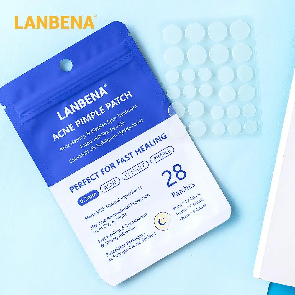 LANBENA акне прыщи патч 28 шт ночное использование невидимые наклейки лечение мастер