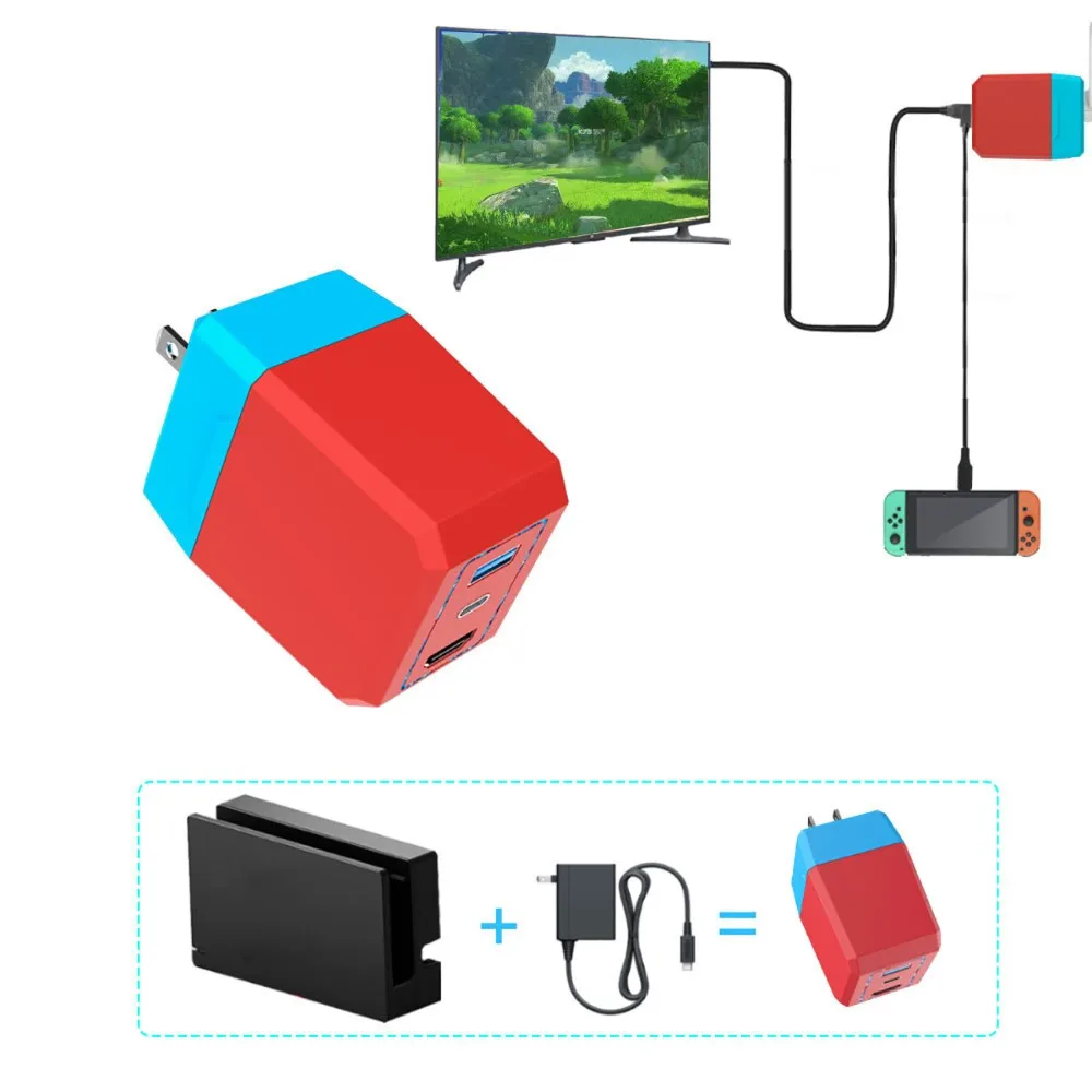 

JYS 2 in 1 USB 3.0 Switch Fire Bull Base Support Host Charging Shiift TV Mode with Mobile Phone Projection Screen