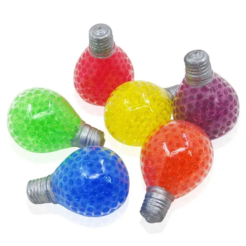 

Sensory Stress Light Bulb Toy Set for Kids and Adults Stress Reliefing Fidget Balls Creative TPR Decompressing Toy for Children