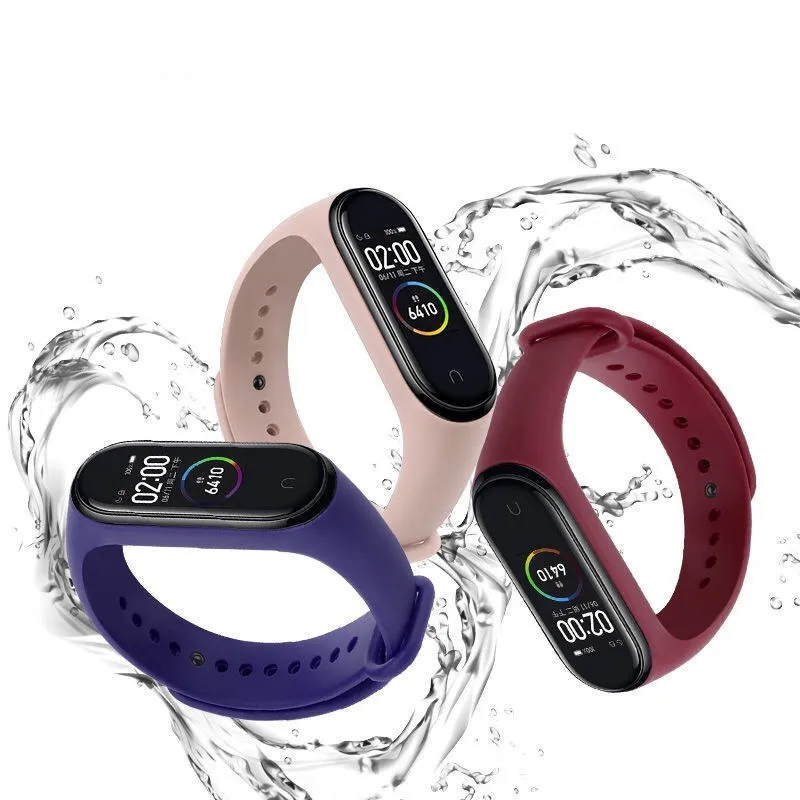 Сменный ремешок для Xiaomi Mi band 4 5 3 браслет силиконовый спортивный Miband умные