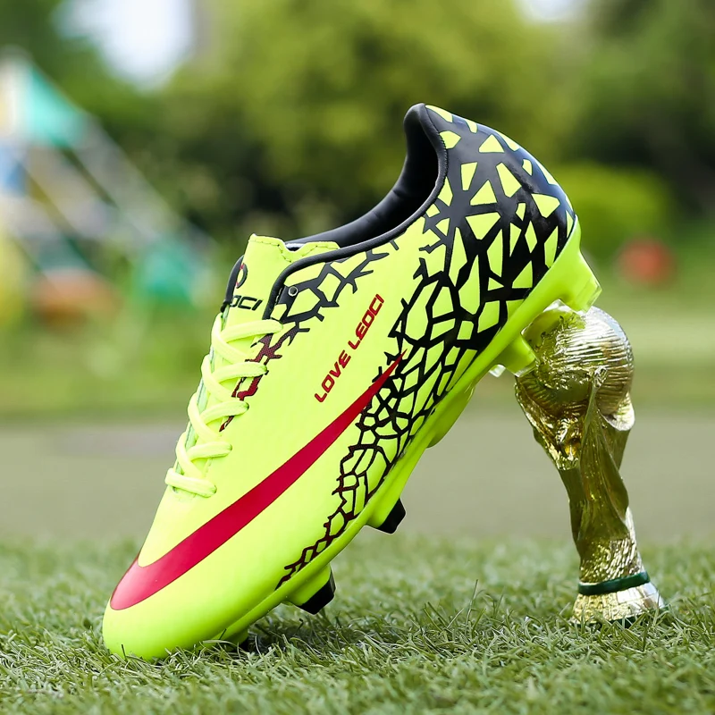 

Teens Football Shoes 2021 Men's Futsal Original Football Boots Ankle Soccer Boots callant Unisex Sneakers Indoor Turf Futsal
