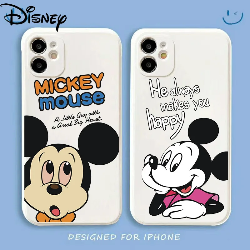 

Disney Mickey Mouse for IPhone X/XR/XS/XSMAX/11/12Pro/13/13Pro/13mini Simple Cartoon Anti-drop Mobile Phone Case