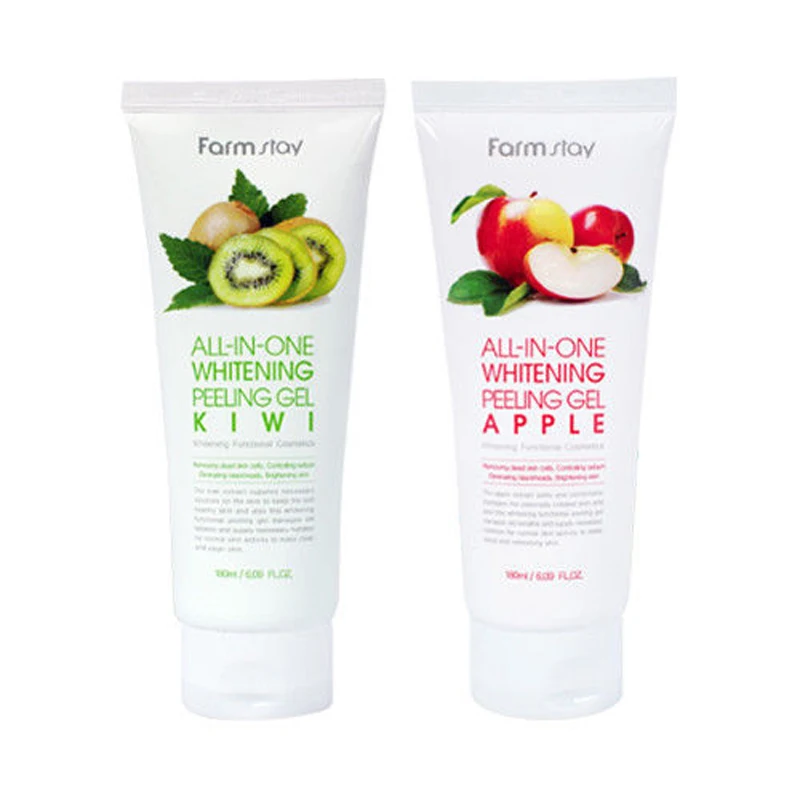 Отбеливающий пилинг гель для лица FARM STAY все в одном 180 мл средство очистки
