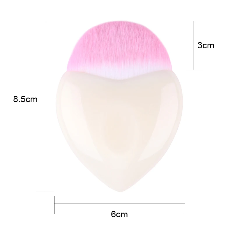 1 Pc Pinceau Maquillage Loving Heart Rose Blossom Patterns Eyeshadow Powder Brush Nail Brushes Art DIY Cosmetic Tool | Красота и