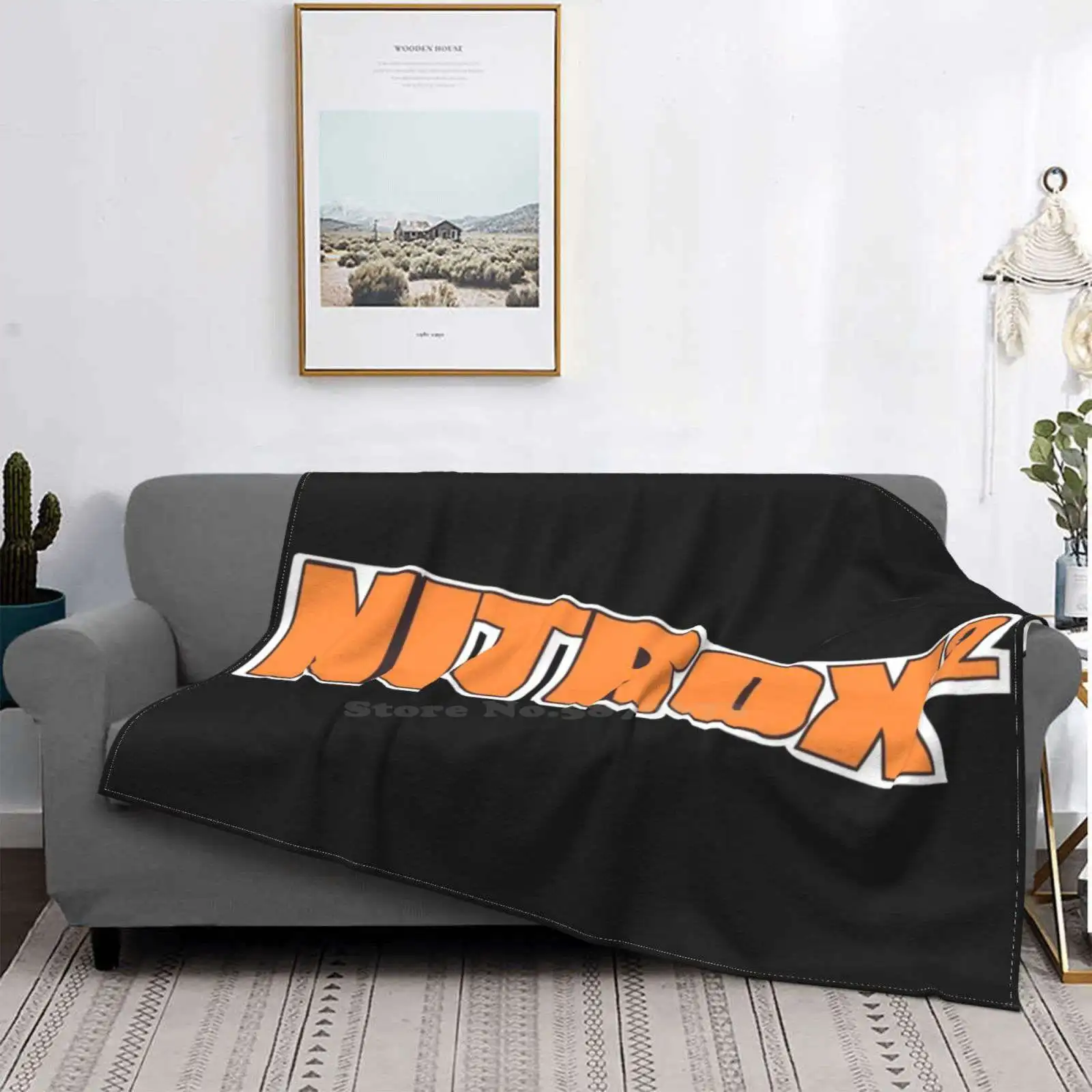 

Nitrox-Manta de cubierta suave con logotipo para decoración del hogar, 2 Drones aceleradores, Markie Wylde Vert, todos los tamañ