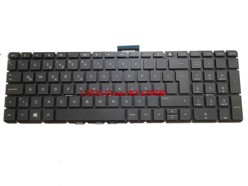 Клавиатура с подсветкой для HP Pavilion 15 AB000 AB100 AB200 15Z SG 80700 2BA SN6143 9Z.NC8BQ.60U LA TR