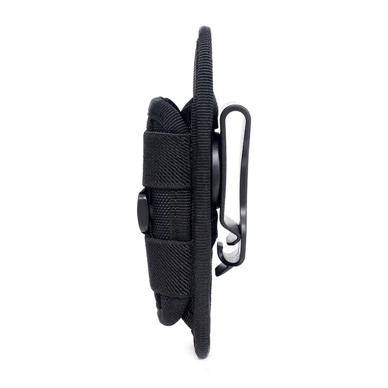 360 Degrees Rotatable Tactical Bag Flashlight Pouch Holster Torch Case for Belt Cover Hunting Bags Accessories Vest | Спорт и