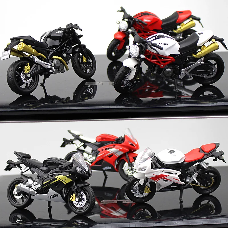 1:18 весы игрушечный мотоцикл сплав Пластик вездеход моделирование гонки мотоцикл коллекция моделек для детей