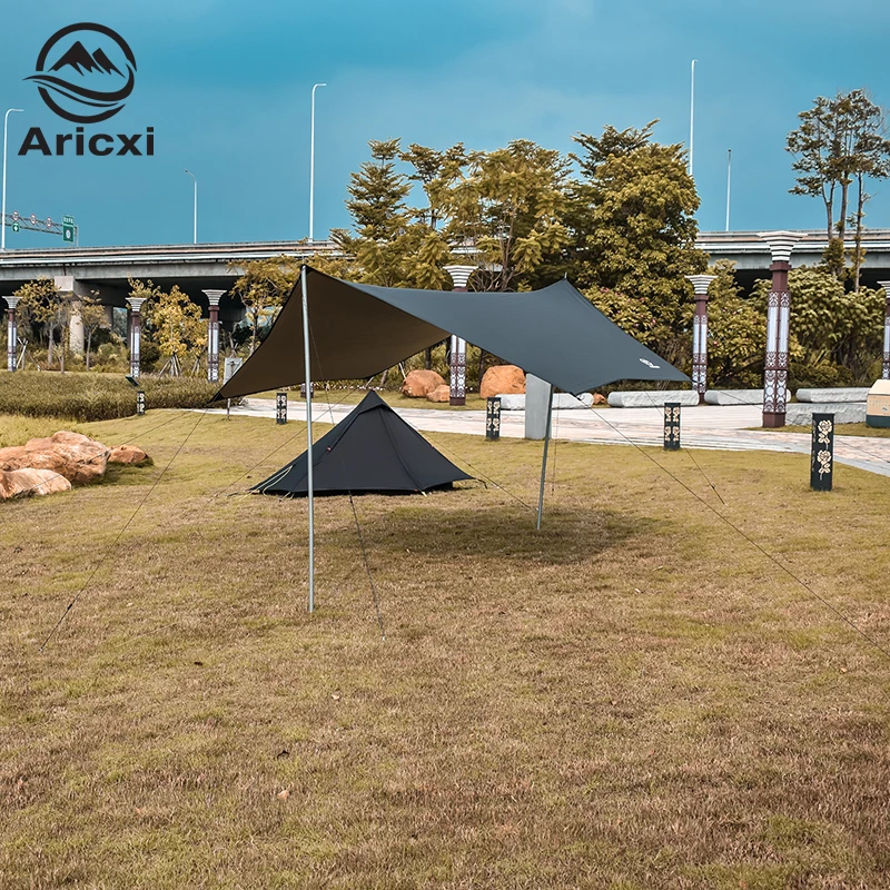 Ультралегкий брезент Aricxi tarp 210t из полиэстера уличный для кемпинга с черным и