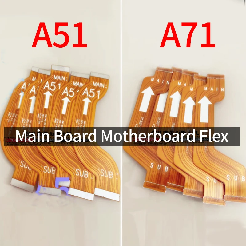 Для Samsung Galaxy A51 A515 A71 A715 A715F плата Материнская гибкий кабель ленточная