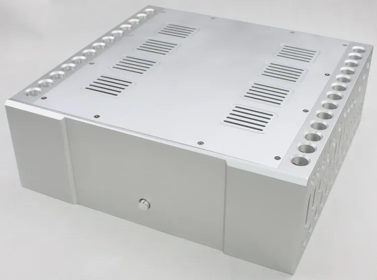 

410*430*150MM DIY BOX Amplifier Chassis Housing Enclosure WA66 All-Aluminum Deluxe Class A Preamplifier Amplifier case