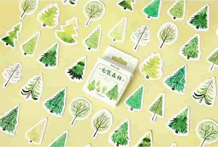 

Happy forest decorative sticker(1pack=45pieces)
