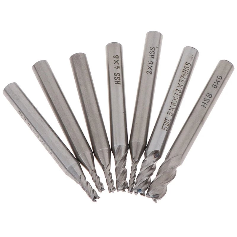 1 шт. твердосплавный прямой хвостовик 4 Флейта Фреза набор сверл