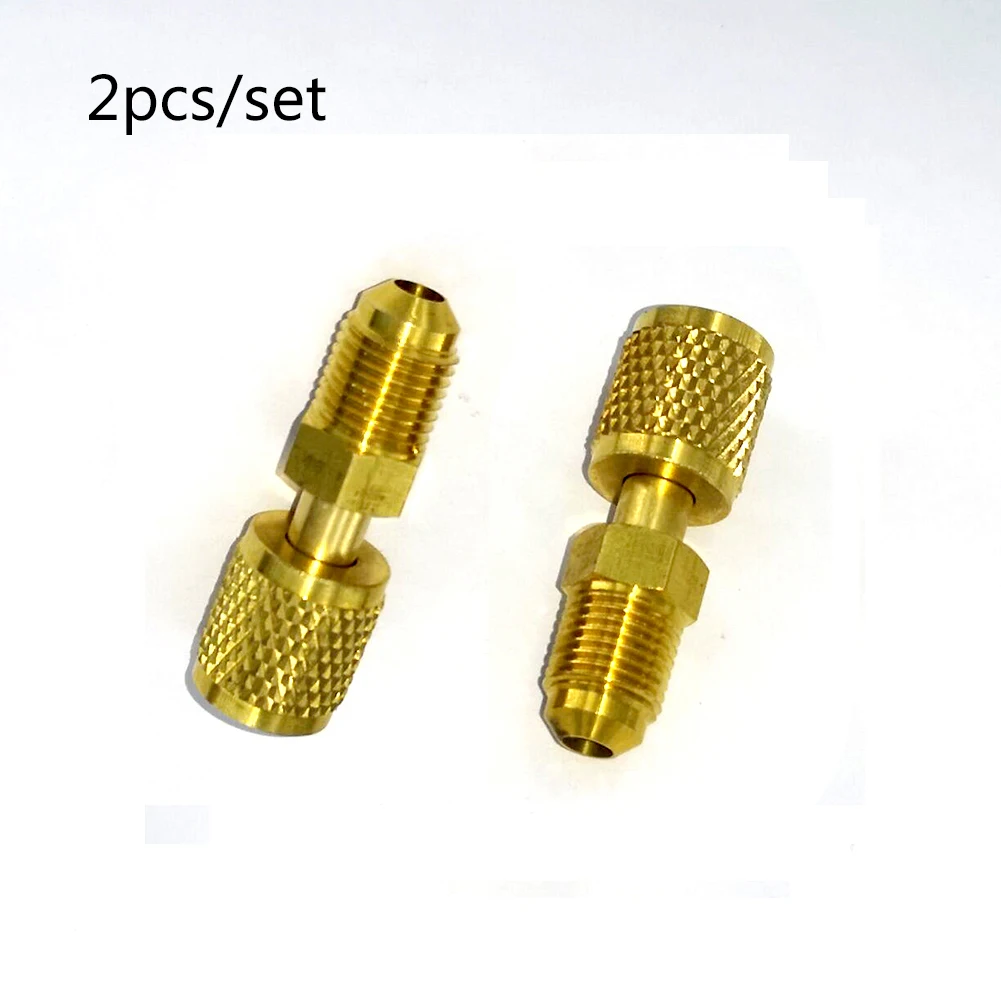

2 шт., адаптер для кондиционера, 5/16 дюйма, SAE Female 1/4 дюйма SAE R410a R32, фторид для ремонта хладагента, кондиционера