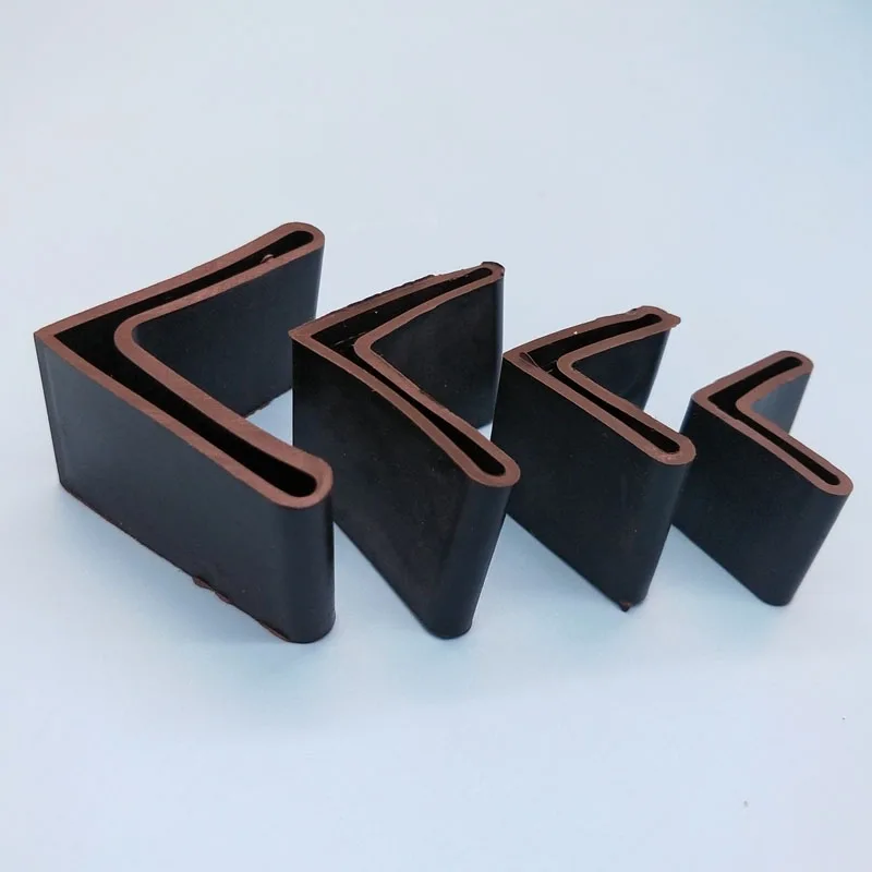 

4PCS Triangle Rubber Covers Anti Scratch Furniture Shelf Table Chair Feet Leg Floor Protector Caps End cap