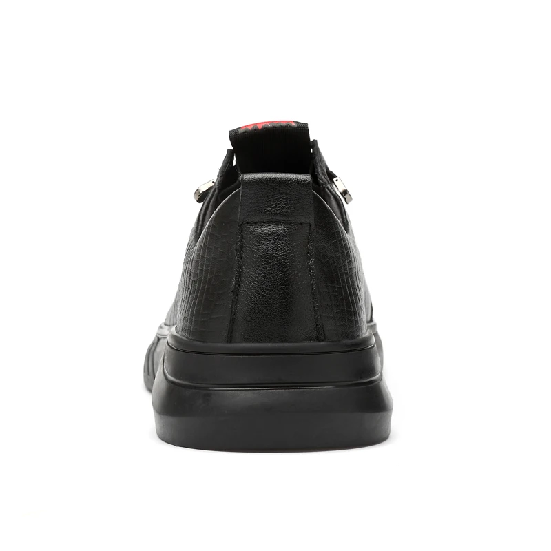 100% Genuine Leather Casual Shoes Men Fashion Autumn Flats Plus Size 46 Board | Обувь