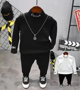 Детская одежда для мальчиков, весенне-осенняя футболка + штаны для маленьких мальчиков, комплект одежды из 2 предметов, комплект одежды для маленьких мальчиков 2-6 лет