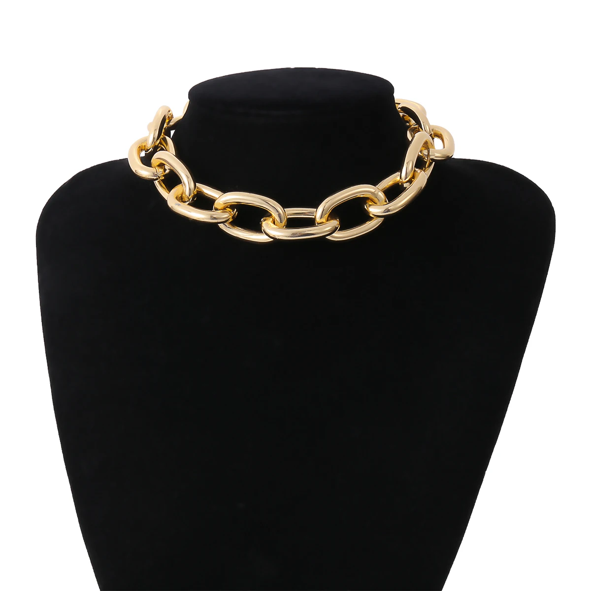 

Boho Fashion Thick Twisted Chain Necklace Choker Neck Vintage Punk Gothic Necklaces for Women Couple Friends Collier Jewelry