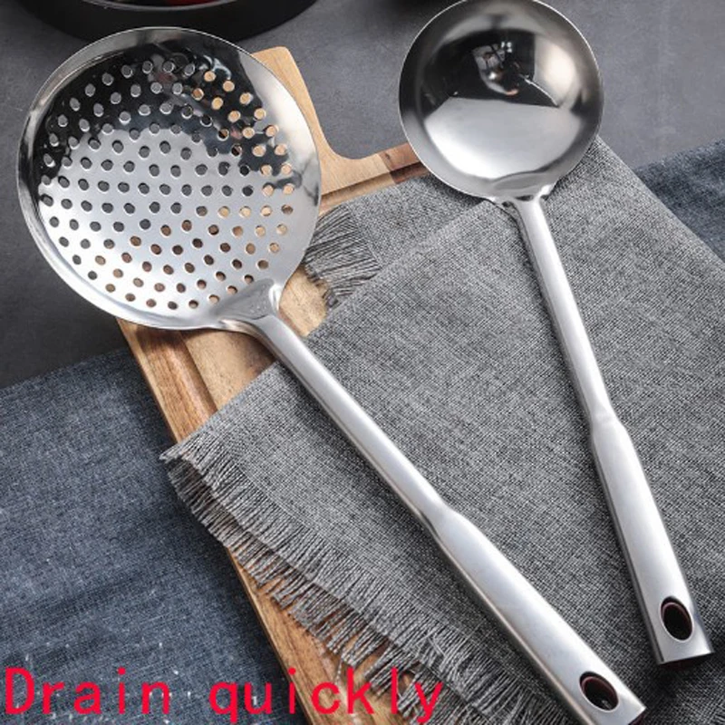 Нержавеющая сталь шумовка ковш сито ложка дуршлаг сетка фритюрница масло для