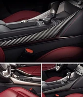 carbon fiber car interior trim center console gear panel decorate cover car accessories %e2%80%8bfor lexus is300h 200 250 350 2013 2019