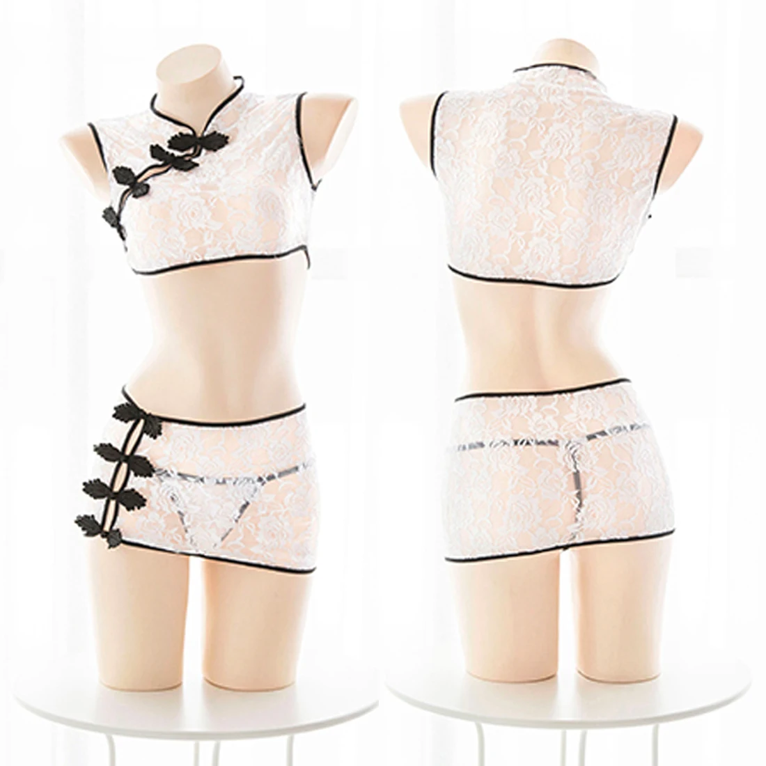 Сексуальное женское нижнее белье Женский пижамный комплект в китайском стиле