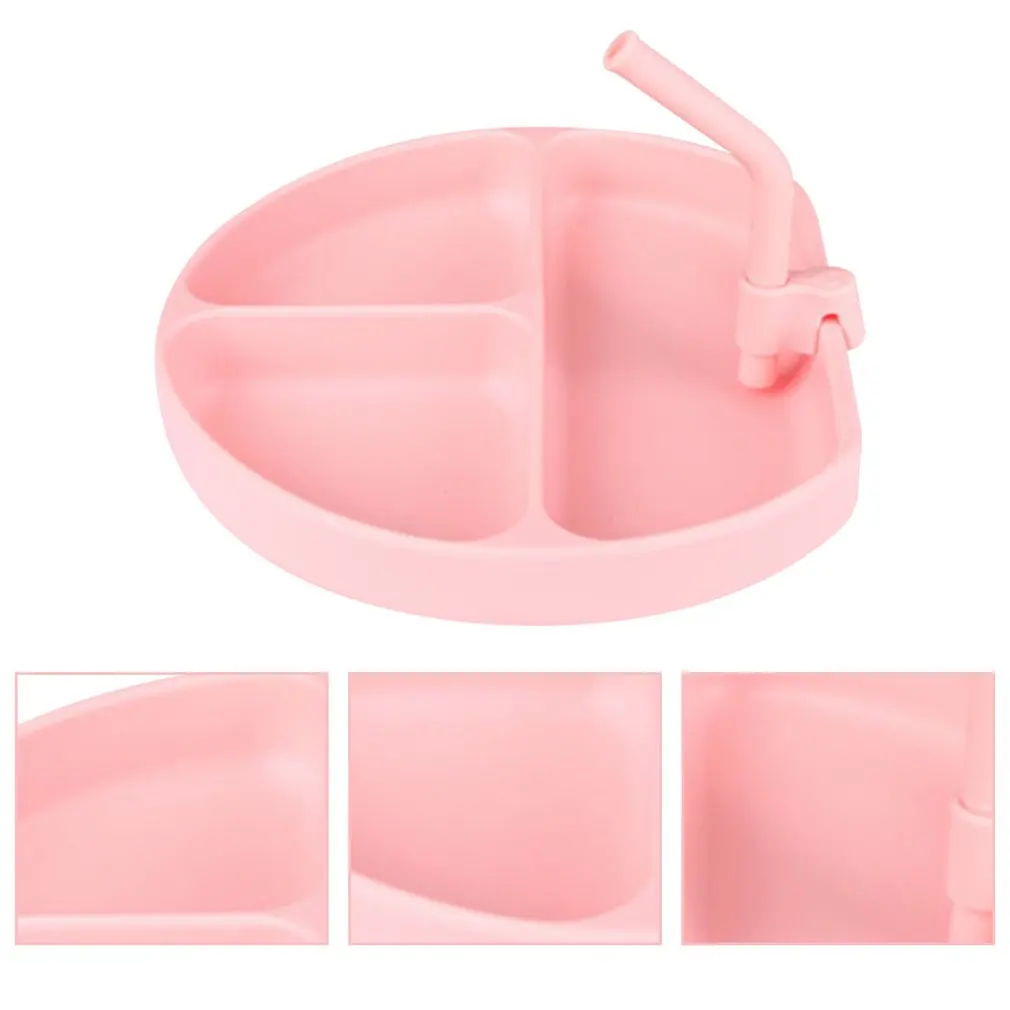 

Baby Silicone Tableware Set Infant Solid Color Waterproof Bib Newborn Feeding Burp Cloth Toddler Dinner Plate And Spoon Fork