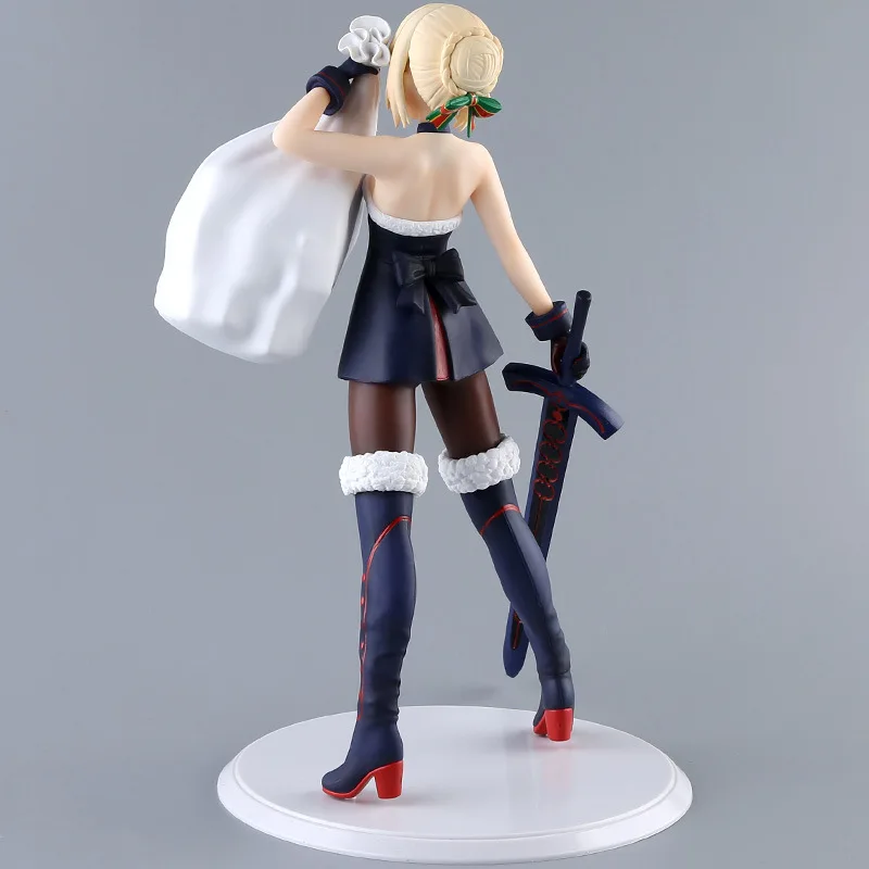 

Fate/stay night Mordred black dress Xmas Saber action Figure toys christmas Merry Xmas saber figura T30