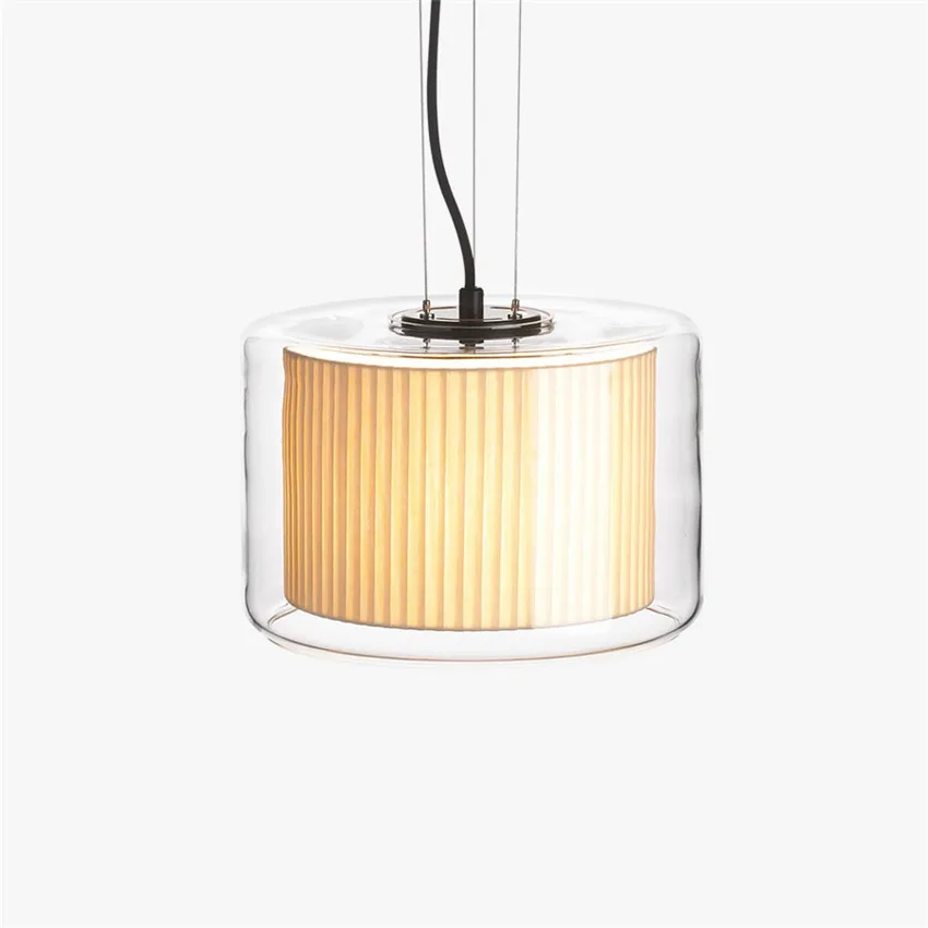 

Modern Luxury Transparent Glass Pendant Lights Villa Living Room Dining Room Lights Bedroom Hotel Luster Art Deco Pendant Lamps