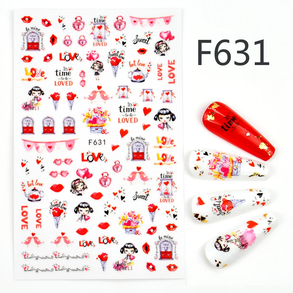 

3D Flower Stickers for Nails Watermelon / Lemon / Strawberry Design Summer 2022 Adhesive Sliders Manicure Accessory