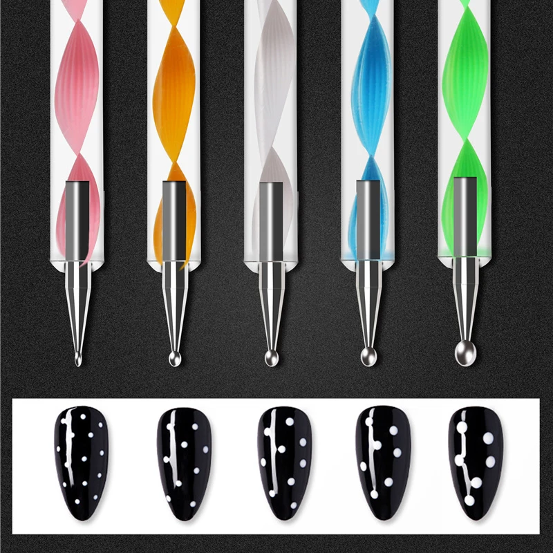 5 шт. двойная головка инструмент для раскрашивания ногтей художественные