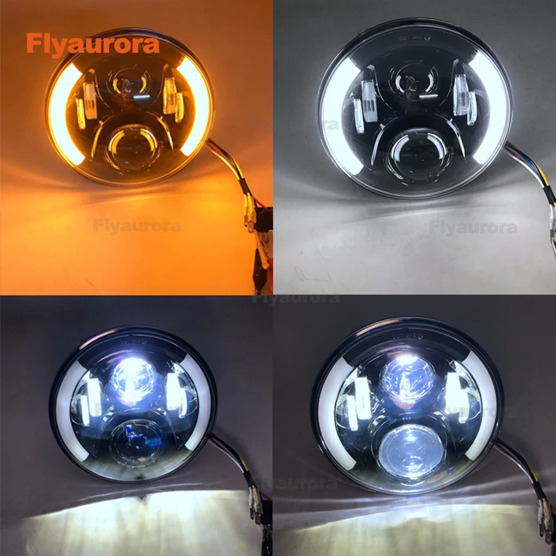 Для любых моделей мотоциклов с 7 дюймовой светодиодной лампой для фар головного