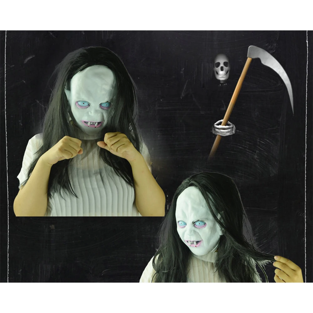 Вечерние женские маски ужасов для взрослых маскарадные страшные из латекса