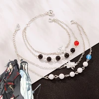 anime grandmaster of demonic cultivation wei wuxian cosplay s925 sterling silver fashion bracelet costume hand chain prop gifts