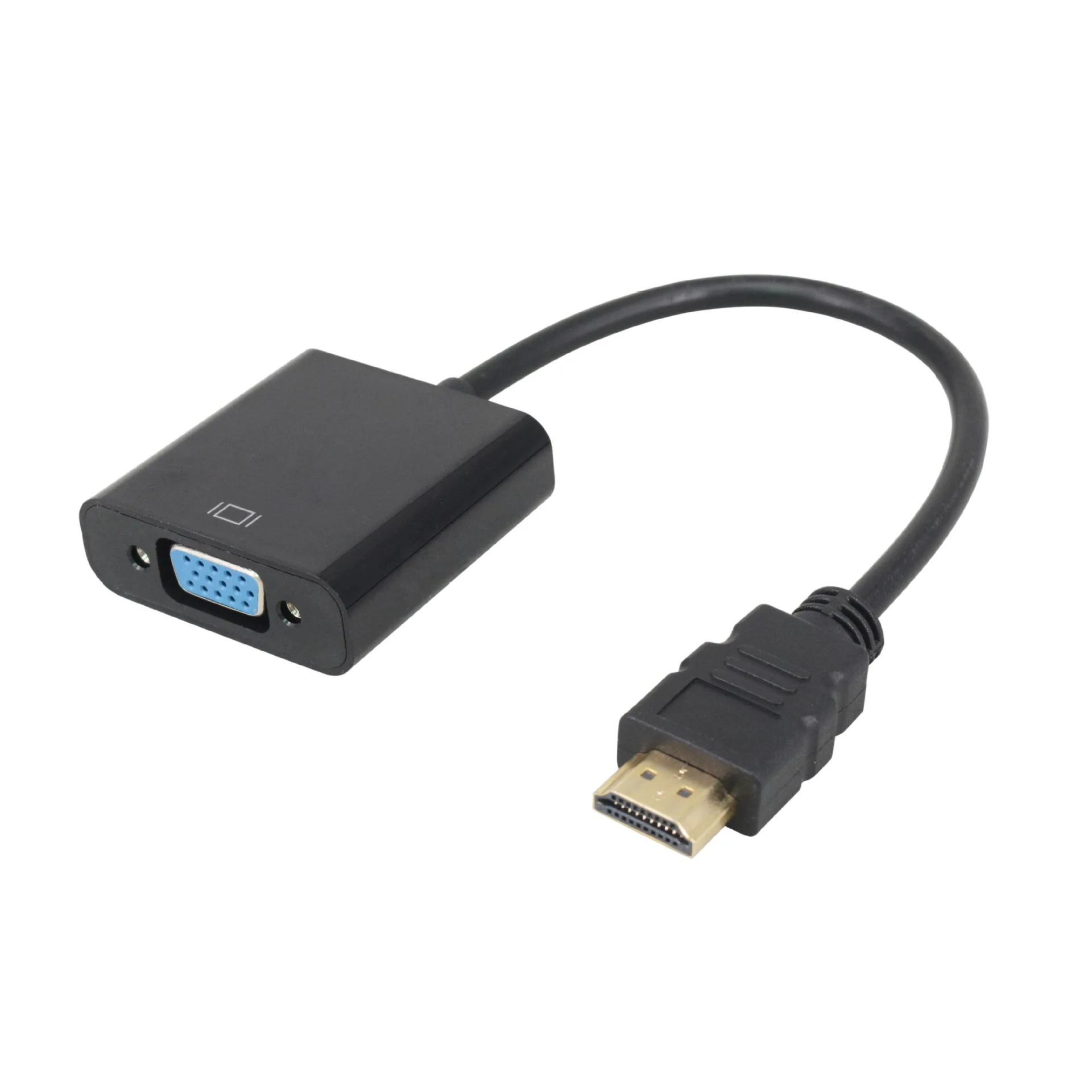 HDMI к VGA адаптер конвертер видео 1080P цифровой аналоговому аудио папа женскому для