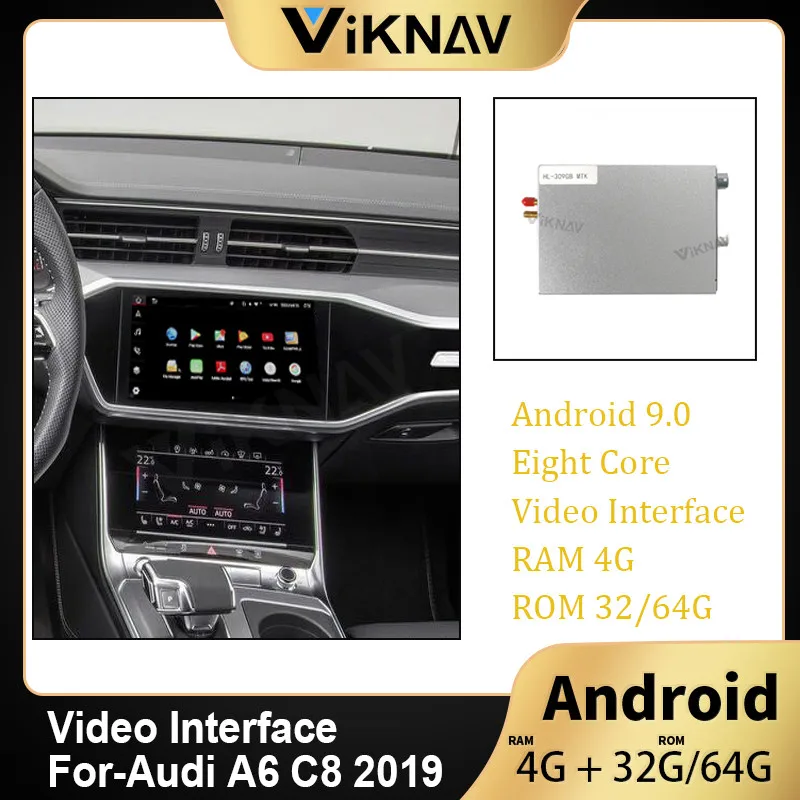 

Автомобильный GPS навигатор блок декодирования Android для Audi A6 C8 2019 8,8 "видеоинтерфейс