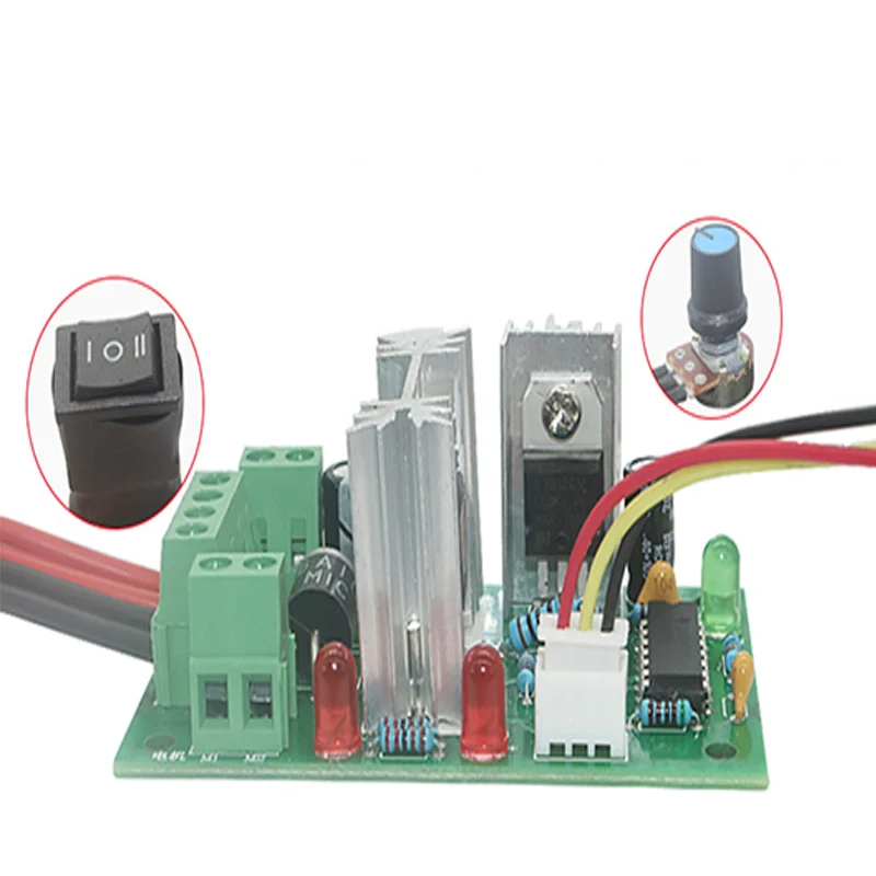 CCM2 Motor Governor PWM DC Speed Controller 120W 10V 12V 24V 30V Reversing Switch | Обустройство дома