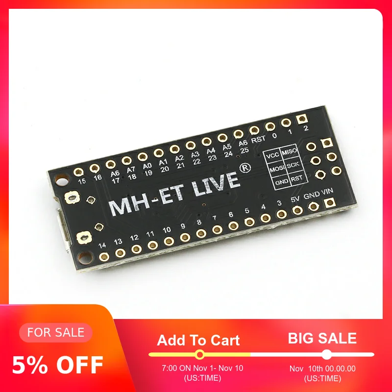 MH-Tiny ATTINY88 микро макетная плата 16 МГц/Digispark ATTINY85 обновленная/NANO V3.0 ATmega328 Расширенная совместимость для Arduino