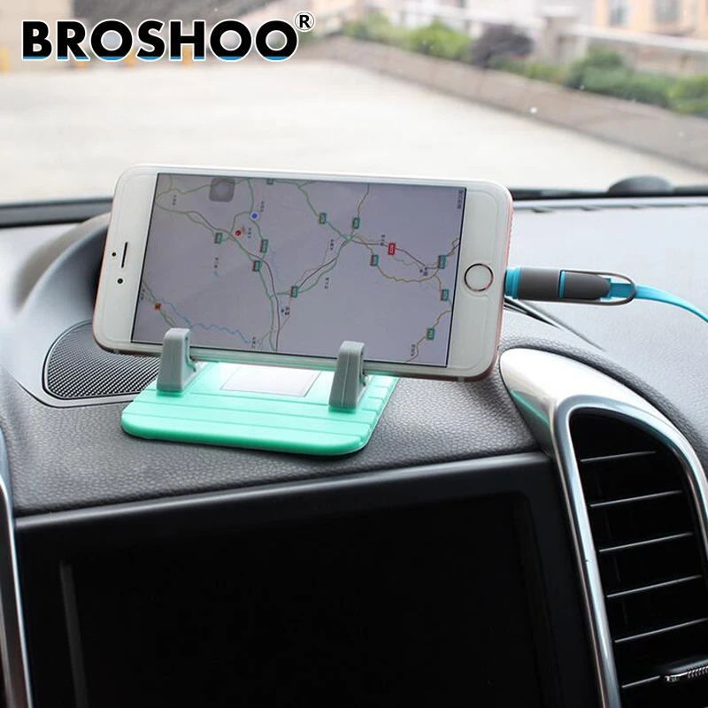 

BROSHOO Car Dashboard Non-slip Mat Rubber Phone Holder Pad Mobile Phone Stand Bracket For IPhone vivo oppo Phone Mobile Holder