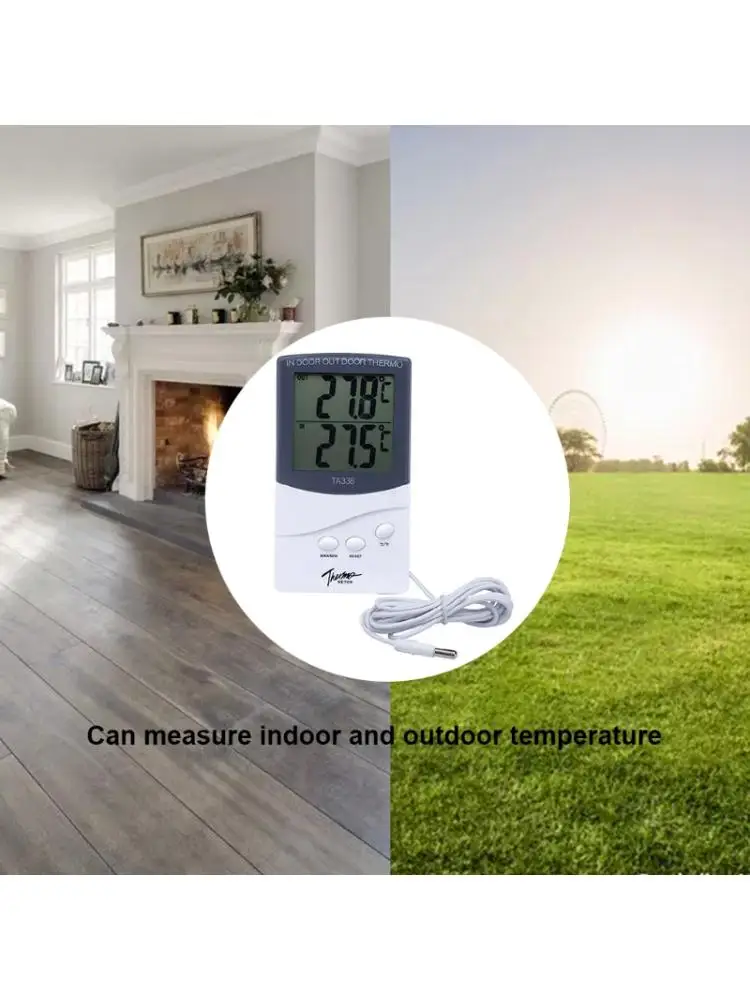 new ta338 high precision electronic thermometer with probe double digital display free global shipping