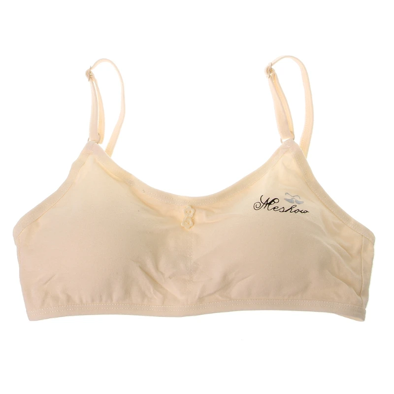 Ropa interior para adolescentes, sujetador con estampado de letras de algod&oacute;n para ni&ntilde;as j&oacute;venes para deportes de Yoga corriendo D7YD-2