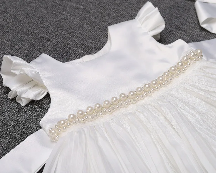 Детские одежды для крестин празднования первого дня рождения девочки шифоновое