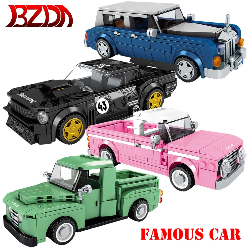 

SEMBO City Mustang Racing Car Speed Champions Toy Car Sports Model Racer Cars Building Blocks MOC Supercar Bricks Toys For Boys