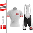 Футболка для велоспорта с британским флагом для мужчин и женщин, комплект из Джерси для езды на велосипеде, Датский флаг, лето